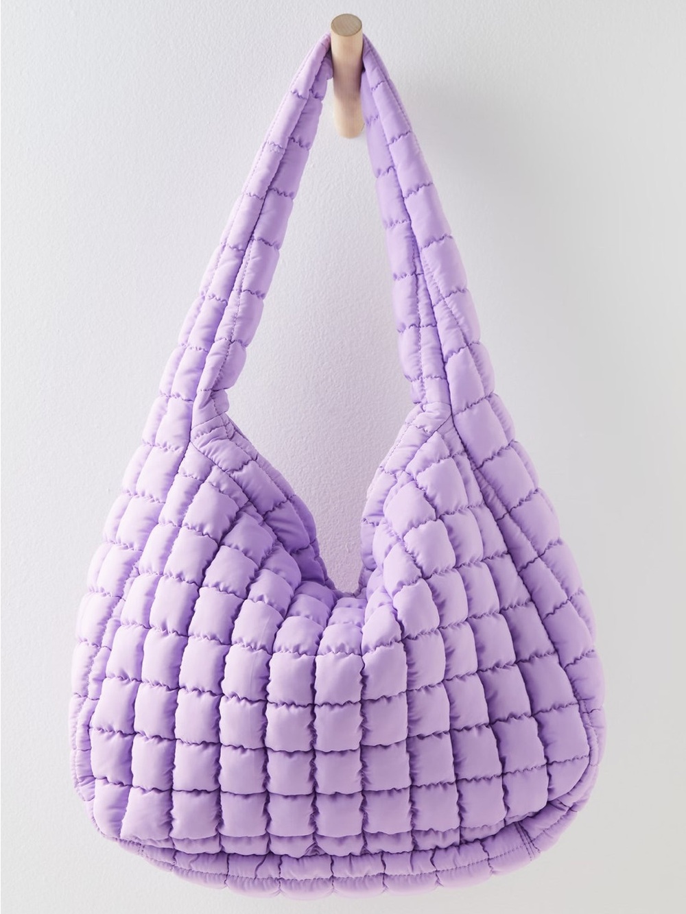 Free People Quilted Carryall Bag Ultra Violet
